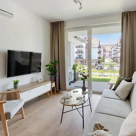 Daire Flatbook - Baltic Garden Z Basenem I Parkingiem Sztutowo