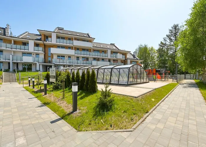 Flatbook - Baltic Garden Z Basenem I Parkingiem Lägenhet