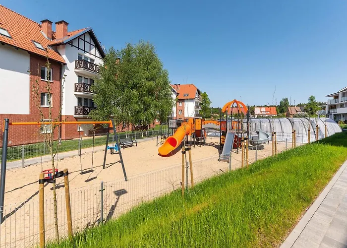 Lägenhet Flatbook - Baltic Garden Z Basenem I Parkingiem *