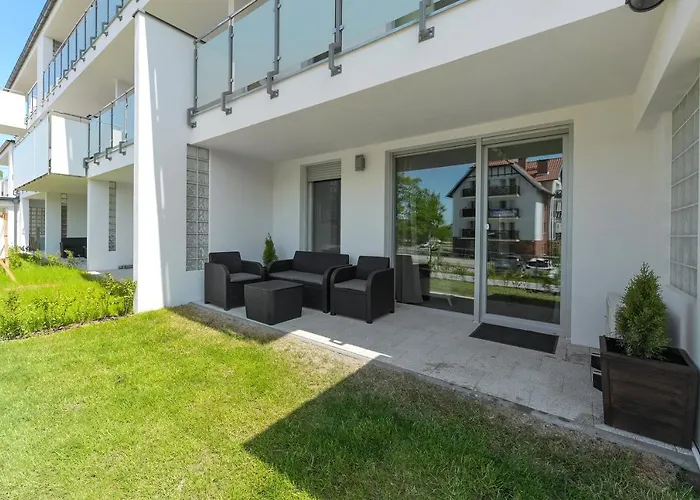 Flatbook - Baltic Garden Z Basenem I Parkingiem Apartamento Sztutowo